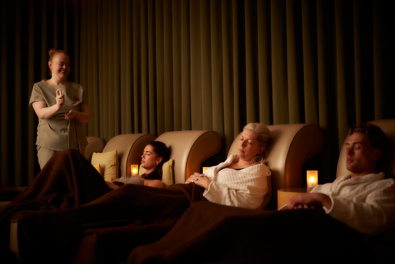 staff member running a sleep session